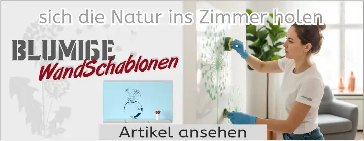 Florale / Blumige Wandschablonen vom SchablonenProfi Florale / Blumige Wandschablonen vom SchablonenProfi