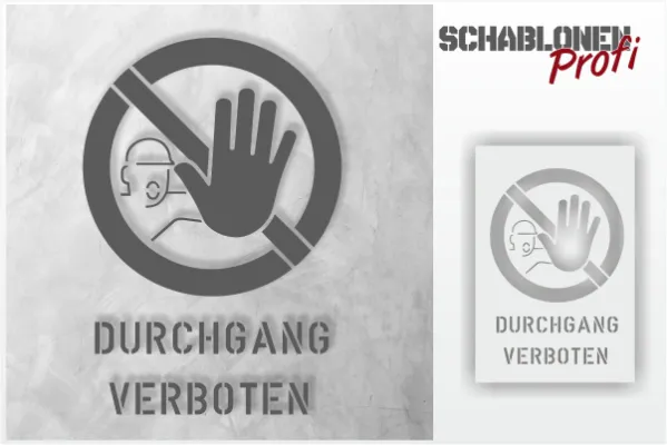 DURCHGANG-VERBOTEN-Zeichen-Schablone-1196-by-SchablonenProfi