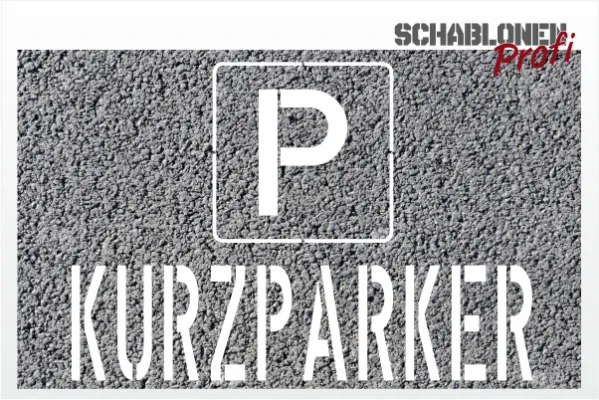 P-KURZPARKER_Parkplatzschablone_217_by-SchablonenProfi