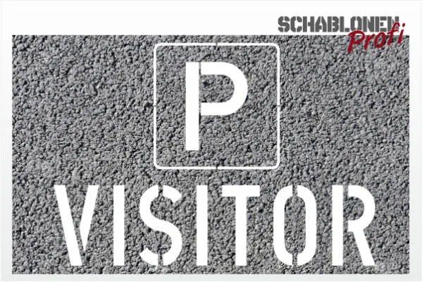 P-VISITOR_Parkplatzschablone_220_by-SchablonenProfi