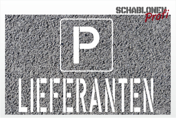 P-LIEFERANTEN_Parkplatzschablone_218_by-SchablonenProfi