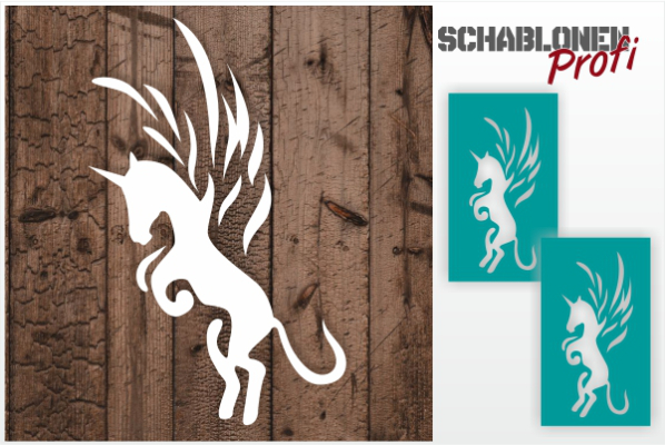 Tattoo Schablone Einhorn TA71 by SchablonenProfi